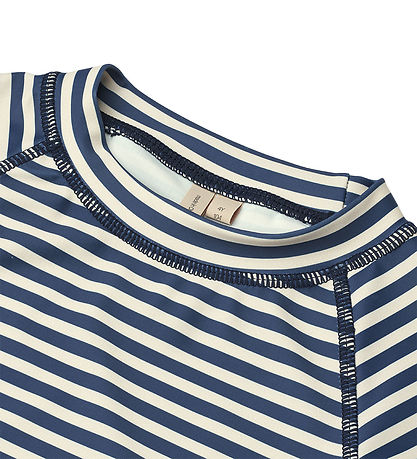 Wheat Badebluse - UV40+ - Jackie SS - Blue Stripe
