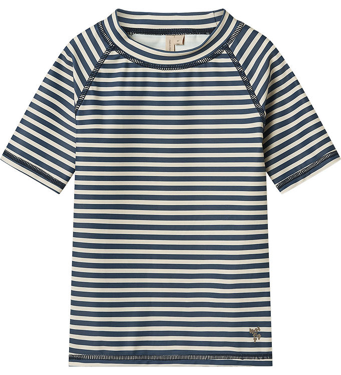 Wheat Badebluse - UV40+ - Jackie SS - Blue Stripe