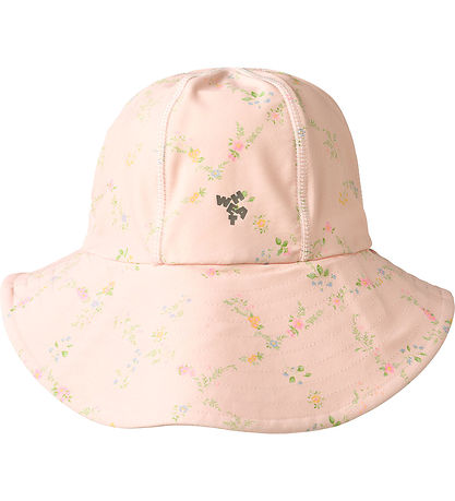 Wheat Badehat - UV40+ - Bora - Powder Checked Flowers