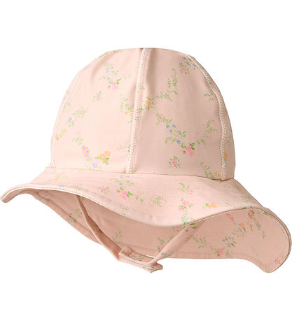 Wheat Badehat - UV40+ - Bora - Powder Checked Flowers