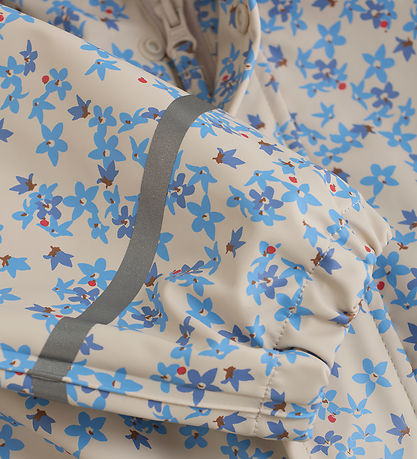 CeLaVi Rainsuit - PU - Blue Bell w. Print