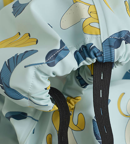 CeLaVi Regndragt - PU - Blue Heaven m. Bananprint