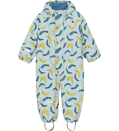 CeLaVi Regndragt - PU - Blue Heaven m. Bananprint