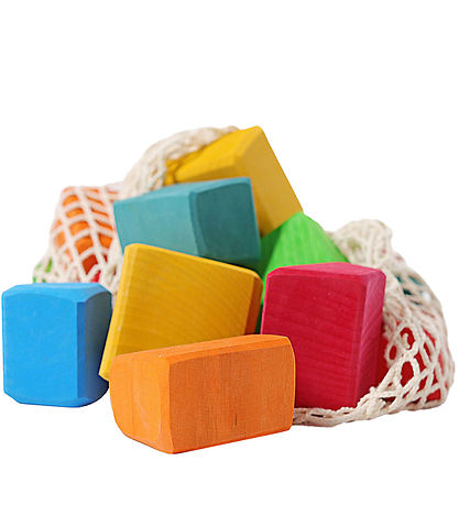 Grimms Byggeklodser - Træ - Waldorf - Multifarvet
