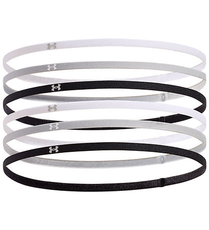 Under Armour Hårbånd - 6-pak - Sort/Grå/Hvid