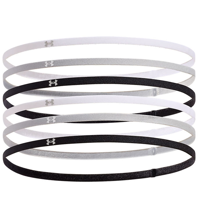 Under Armour Hårbånd - 6-pak - Sort/Grå/Hvid