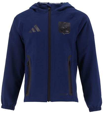 adidas Performance Cardigan - Olympique Lyonnais - Team Navy Blu adidas Performance Cardigan - Olympique Lyonnais - Team Navy Blu