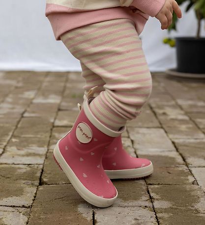 Pom Pom Gummistøvler - Heart AOP