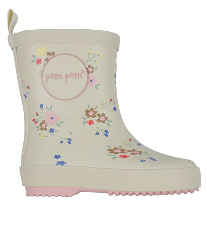 Pom Pom Gummistøvler - Flower AOP Pom Pom Gummistøvler - Flower AOP