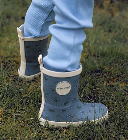 Pom Pom Gummistøvler - Sea AOP