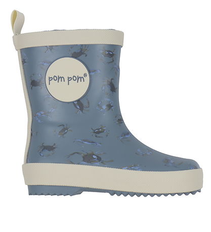 Pom Pom Gummistøvler - Sea AOP