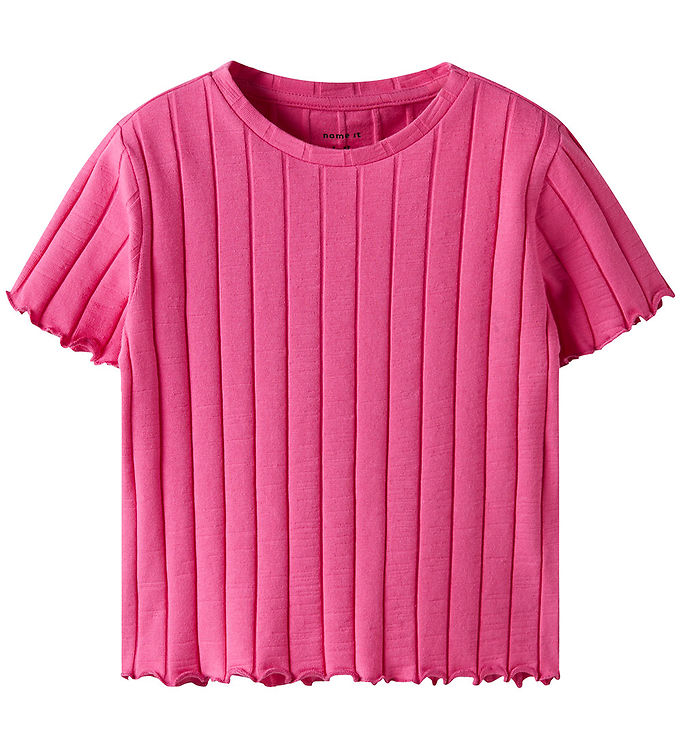 Name It Crop Top - NkfNoralina - Carmine Rose