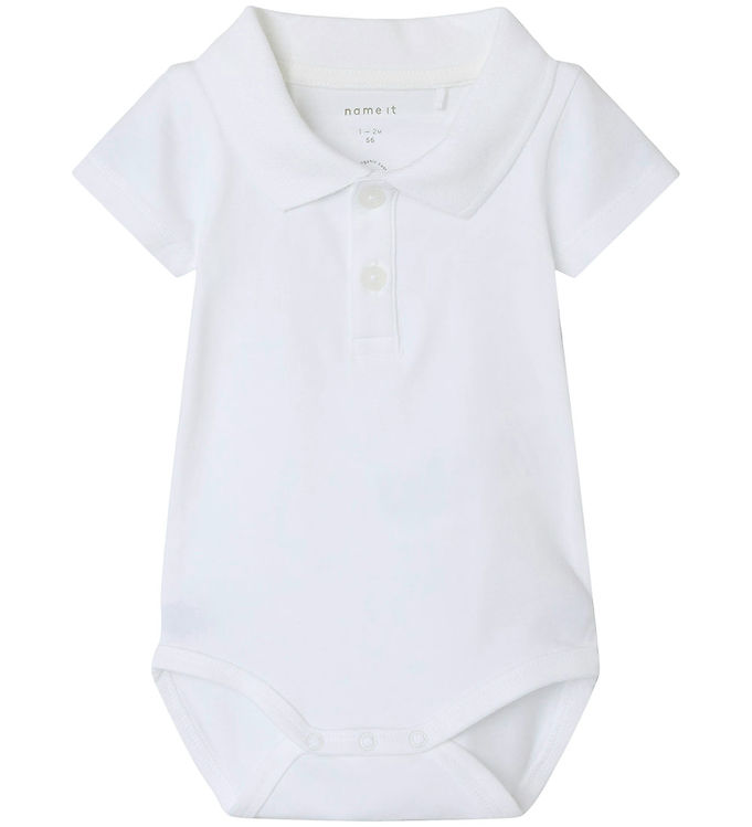 Name It Polo Body K/Æ - NbmHolger - Bright White