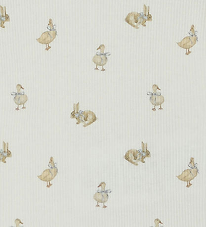 Lil' Atelier Body l/æ - Rib - NbnLavo - AOP - Coconut Milk