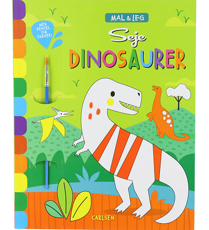 Forlaget Carlsen Malebog - Mal og Leg - Seje Dinosaurer Forlaget Carlsen Malebog - Mal og Leg - Seje Dinosaurer