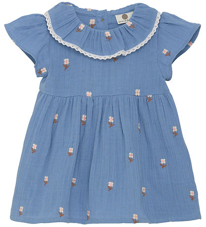 En Fant Kjole - Musselin - Infinity m. Blomster