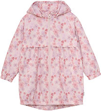 Minymo Regnjakke - PE - Peach Whip m. Blomster Minymo Regnjakke - PE - Peach Whip m. Blomster