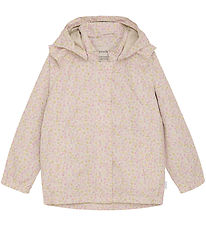 Minymo Regnjakke - PE - Peach Whip m. Blomster Minymo Regnjakke - PE - Peach Whip m. Blomster