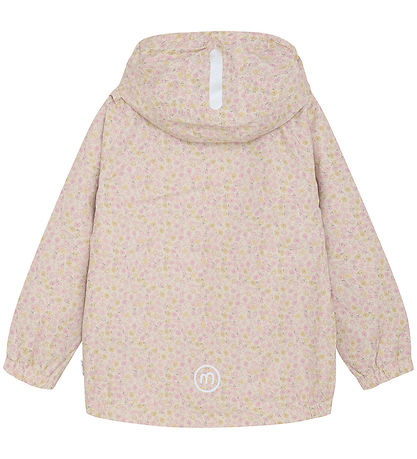 Minymo Regnjakke - PE - Peach Whip m. Blomster Minymo Regnjakke - PE - Peach Whip m. Blomster