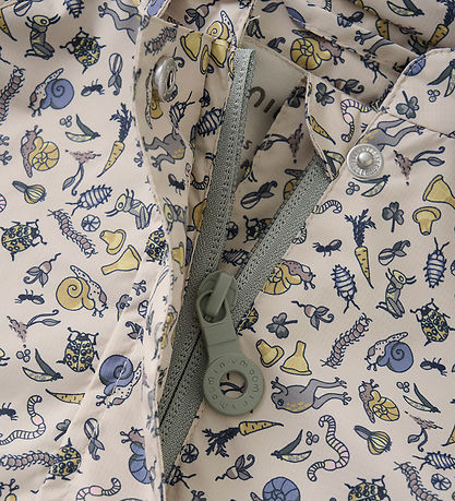 Minymo Regnjakke - PE - Timber Wolf m. Print Minymo Regnjakke - PE - Timber Wolf m. Print