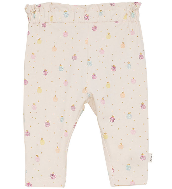 Minymo Bukser - White Swan m. Æbler