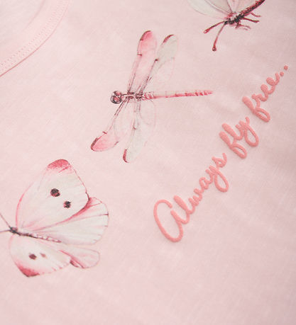 Minymo T-shirt - Rosen Quartz m. Print Minymo T-shirt - Rosen Quartz m. Print