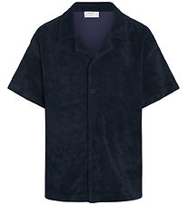 Grunt Skjorte - GRAugust Terry - Navy Grunt Skjorte - GRAugust Terry - Navy