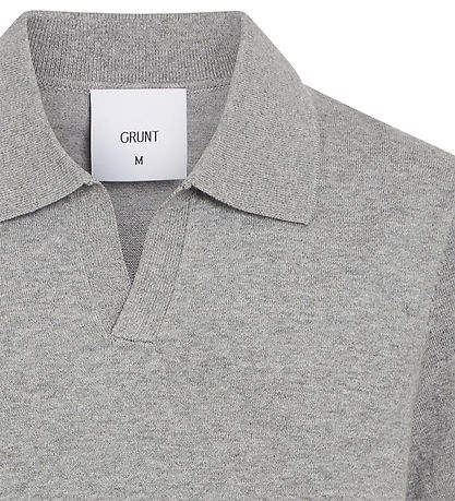 Grunt Polo - Stickad - GRBanthat - Grey Melange