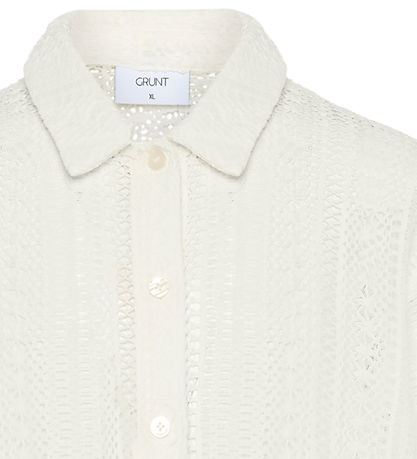 Grunt Skjorte - GRPooa Flo - Off White Grunt Skjorte - GRPooa Flo - Off White