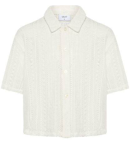 Grunt Skjorte - GRPooa Flo - Off White Grunt Skjorte - GRPooa Flo - Off White