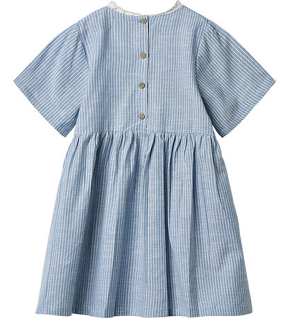 Wheat Kjole - Elma - Blue Stripe Wheat Kjole - Elma - Blue Stripe