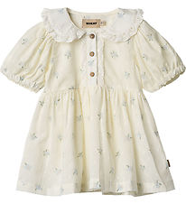 Wheat Kjole - Adele - Blue Flowers m. Blonder Wheat Kjole - Adele - Blue Flowers m. Blonder