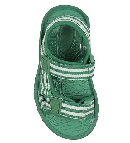 Bisgaard X Trine Kjær Sandaler - Addie - Emerald Green Stripe Bisgaard X Trine Kjær Sandaler - Addie - Emerald Green Stripe