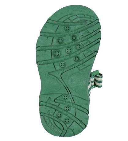 Bisgaard X Trine Kjær Sandaler - Addie - Emerald Green Stripe Bisgaard X Trine Kjær Sandaler - Addie - Emerald Green Stripe