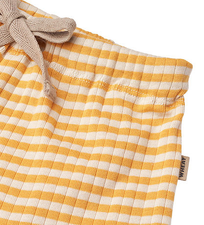 Wheat Shorts - Vic - Yellow Rib Stripe