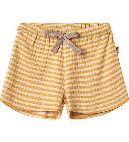 Wheat Shorts - Vic - Yellow Rib Stripe