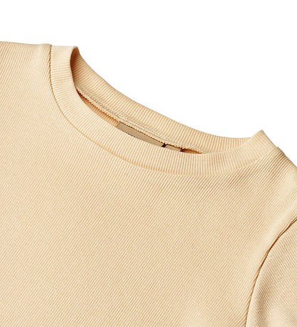 Wheat T-shirt - Rib - Irene - Macadamia