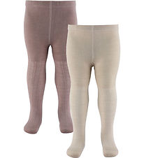 Wheat Strømpebukser - Uld - Karla - 2-pak - Dry Rose Wheat Strømpebukser - Uld - Karla - 2-pak - Dry Rose