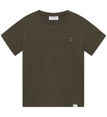 Les Deux T-shirt - Nørregaard - Forest Green/Orange