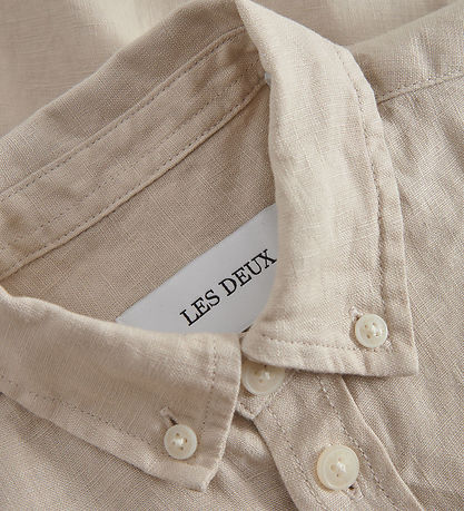 Les Deux Skjorte - Kristian Linen - Light Sand Les Deux Skjorte - Kristian Linen - Light Sand