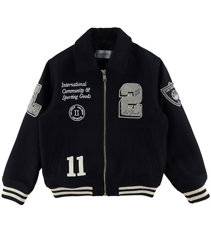 Les Deux Bomberjakke - Uld - Varsity - Sort Les Deux Bomberjakke - Uld - Varsity - Sort