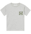 Les Deux T-shirt - Goods - Snow Melange/Chive Green