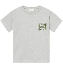 Les Deux T-shirt - Goods - Snow Melange/Chive Green