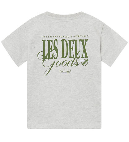 Les Deux T-shirt - Goods - Snow Melange/Chive Green