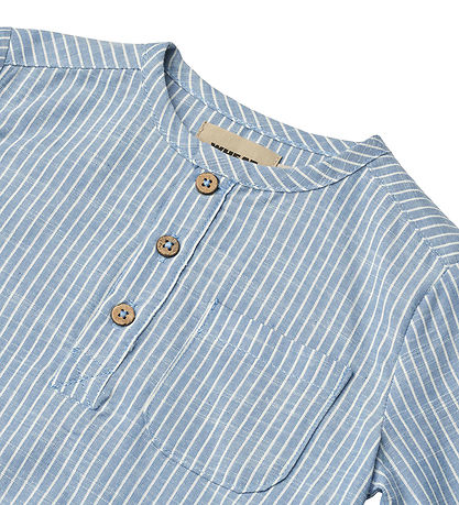 Wheat Skjorte - Bjørk - Blue Stripe Wheat Skjorte - Bjørk - Blue Stripe