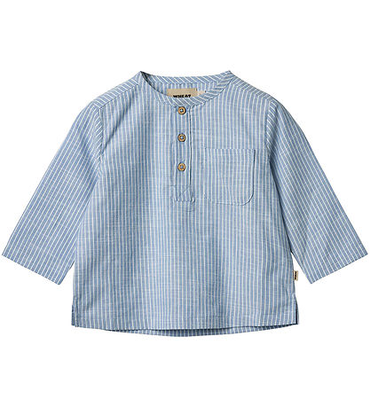 Wheat Skjorte - Bjørk - Blue Stripe Wheat Skjorte - Bjørk - Blue Stripe