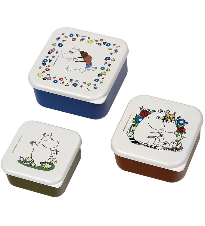 Petit Jour Paris Madkassesæt - 3 stk - 11,5 x 5,5 cm - Moomin