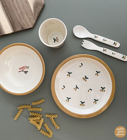 Petit Jour Paris Spisesæt - 5 Dele - Melamin - Cherry Petit Jour Paris Spisesæt - 5 Dele - Melamin - Cherry