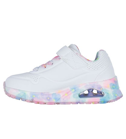 Skechers Sko - Uno Gen 1 - Fresh Blooms - Hvid/Multi