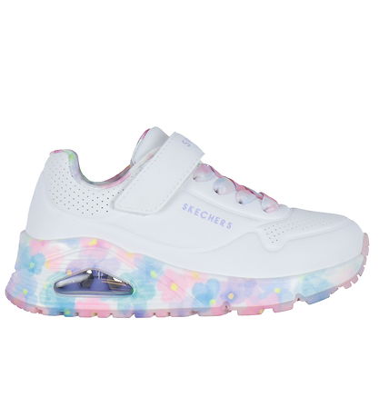 Skechers Sko - Uno Gen 1 - Fresh Blooms - Hvid/Multi